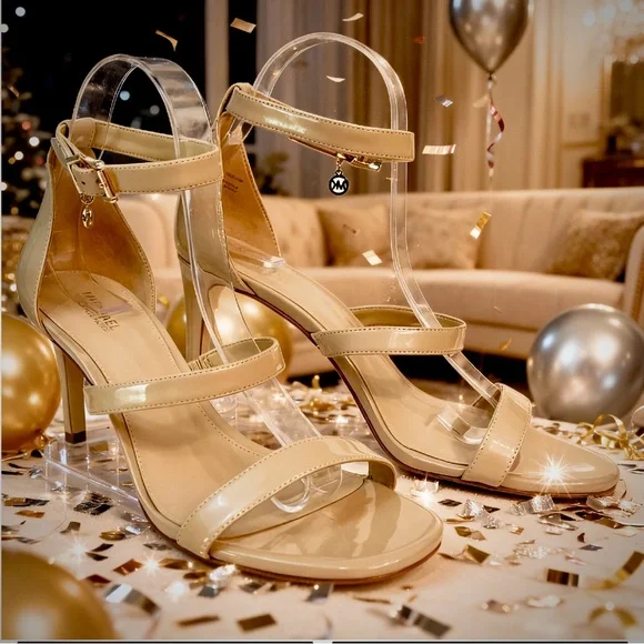 MICHAEL Michael Kors ‘Koda’ Nude Strappy Heels - Picture 4 of 16